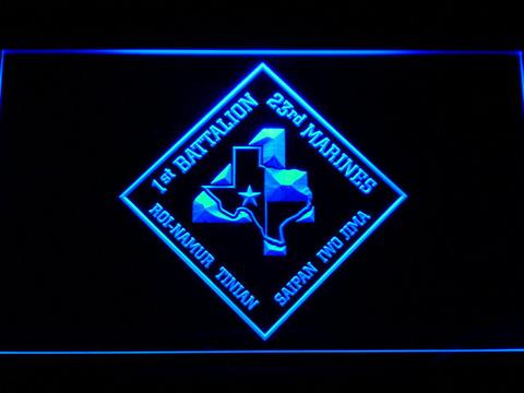 US Marine Corps 1st Battalion 23rd Marines LED Neon Sign